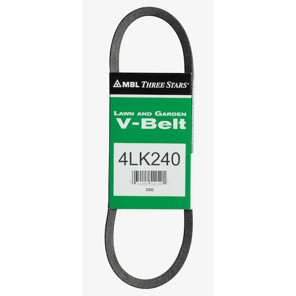 Mitsuboshi Super KB Standard V-Belt 0.5 in. W X 24 in. L For Riding Mowers